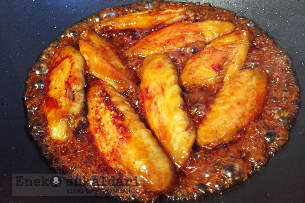 Alitas de pollo lumagorri picantes - Eneko sukaldari