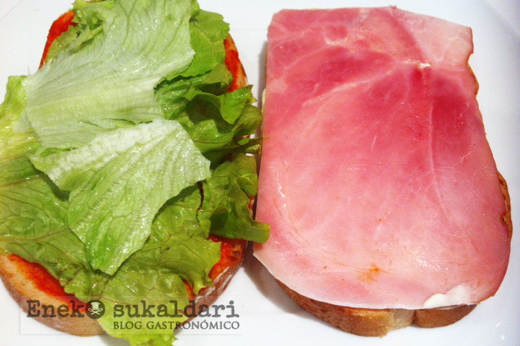 Sandwich del ENE (mi versión del sandwich del EME)