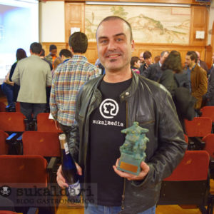 Eneko sukaldari premio Buber Sariak 2015 como mejor proyecto gastronómico Internet Euskadi
